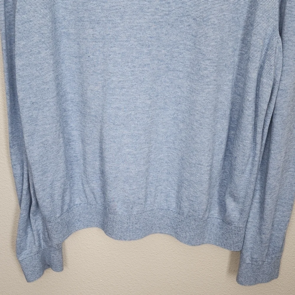 Bonobos Mens Blue Slimfit Longsleeve Feeder Striped Sweater